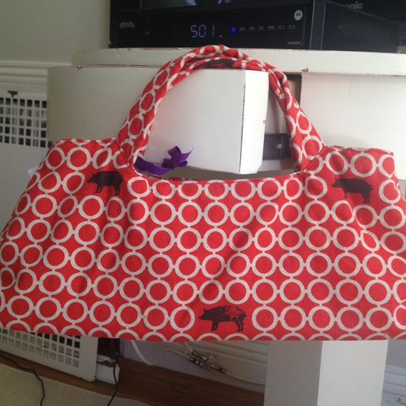 Reversible cotton bag so cute!