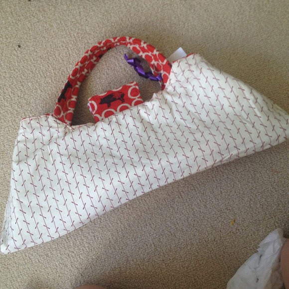 Reversible cotton bag so cute! - Picture 3 of 4