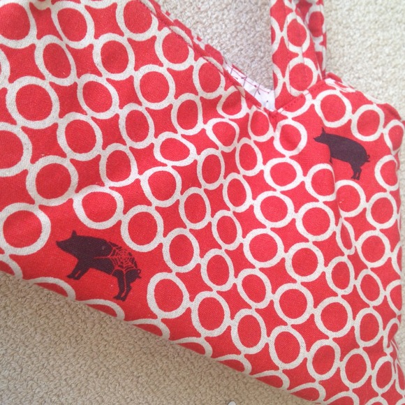 Reversible cotton bag so cute! - Picture 4 of 4