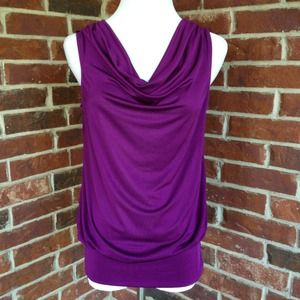 Fuschia stretchy tank