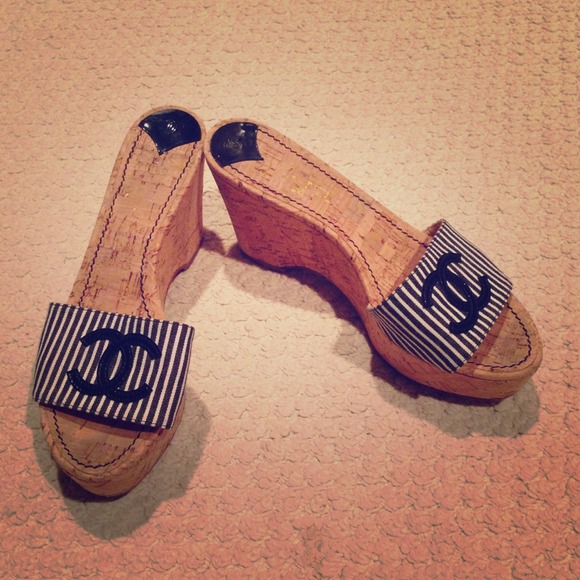 RESERVED Authentic Chanel wedges