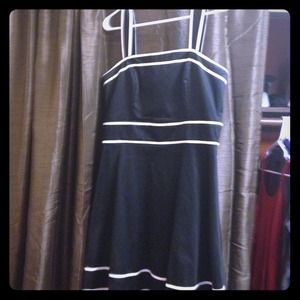 White House Black Market - black and white dress