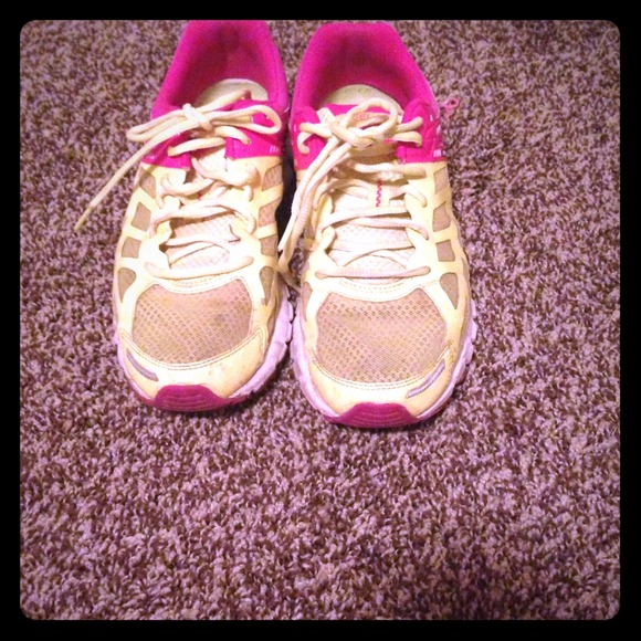 Asics pink lemonade running shoes