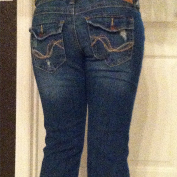 🔴Reduced🔴Ripped flare jeans - Picture 2 of 3