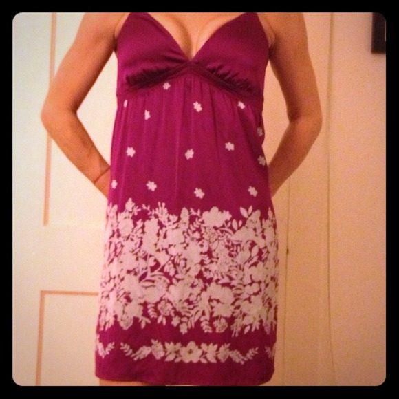 Express Design Studio Floral Silk Dress