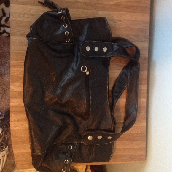 Oversize purse with studs