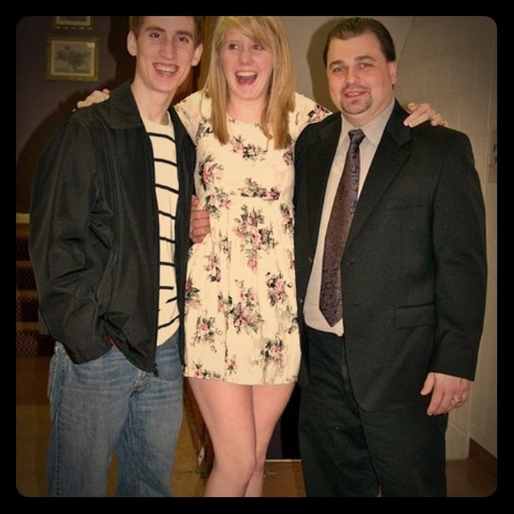 Vintage floral dress.