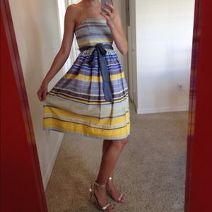 RESERVED- Anthropologie Strapless Dress