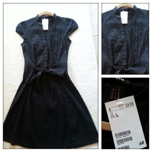 SOLD!!!!!!!  H&M Black Dress Size 4