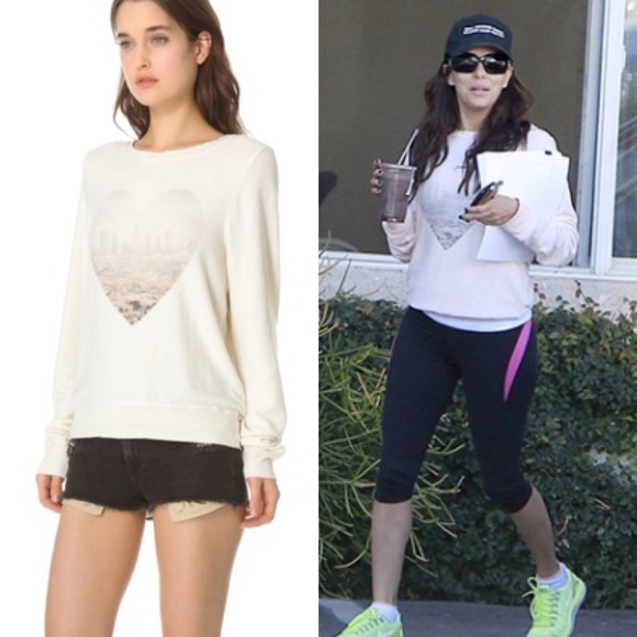❌SOLD❌ LA skyline baggy beach sweatshirt