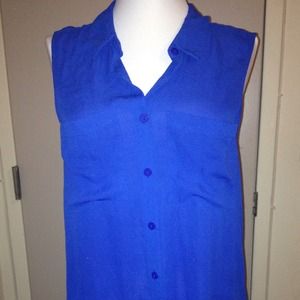 H&M royal blue sleeveless top