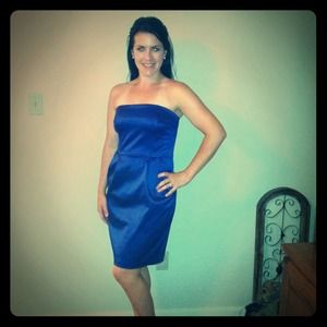 Express design studio royal blue/navy dress