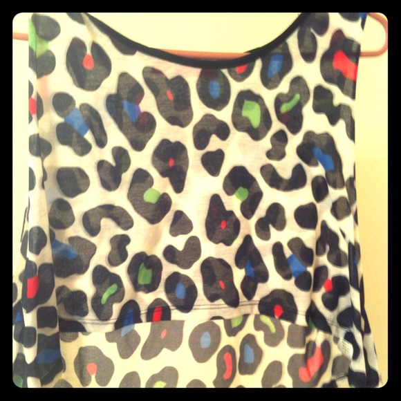 Crop tank. Longer in the back.