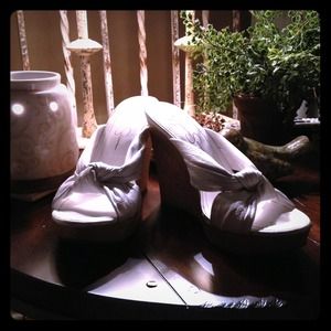 White hot Jessica Simpson wedges..