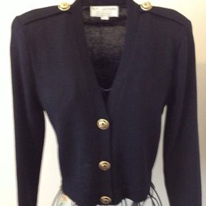 **SOLD**ST JOHN 'BASICS' BUTTON FRONT JACKET
BLACK