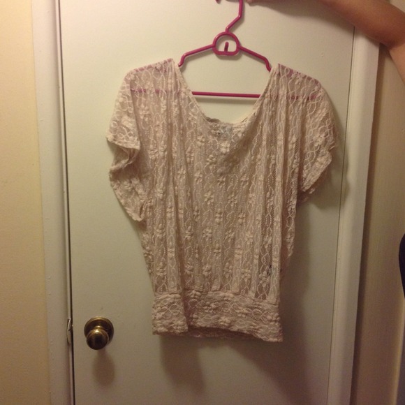 Cute lace shirt.