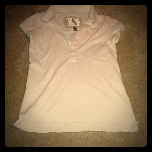 American Eagle white collared shirt