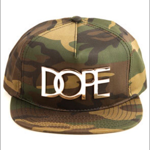 Dope Couture 24k camo snapback hat