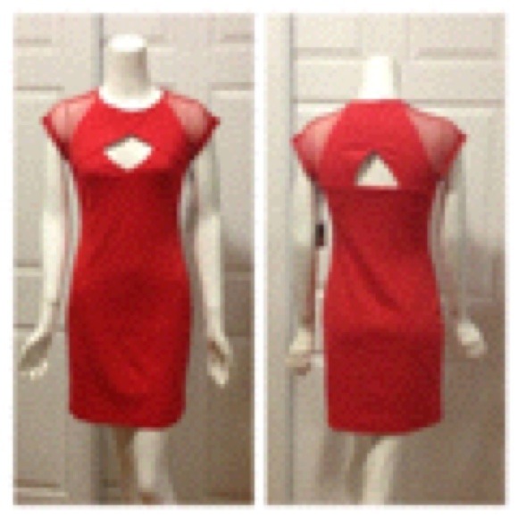 🌺Red Cut Out Dress Size Small🌺 - Picture 2 of 4