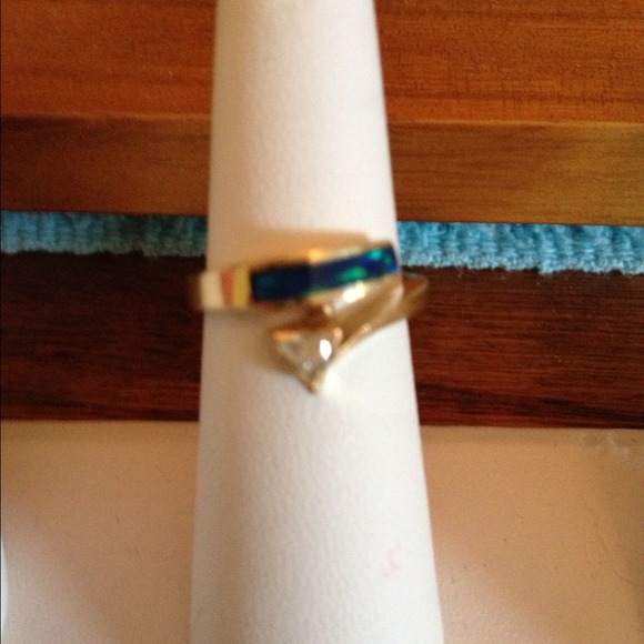 Black Opal and triangle diamond