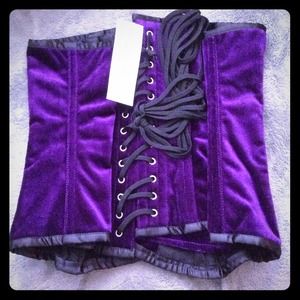 Purple Velvet Corset