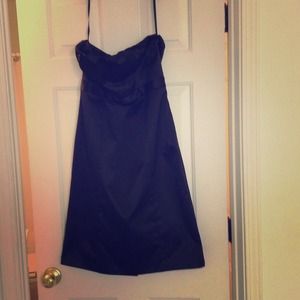 Strapless little black dress