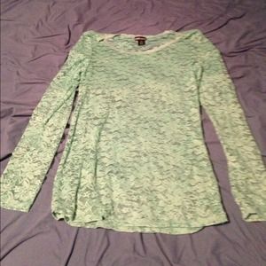 Long sleeve lace top