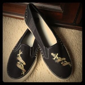 Harley Davidson Slip Ons.  Never Worn