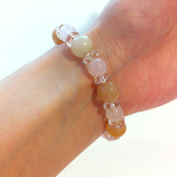 Genuine multi color crystal beads bracelet