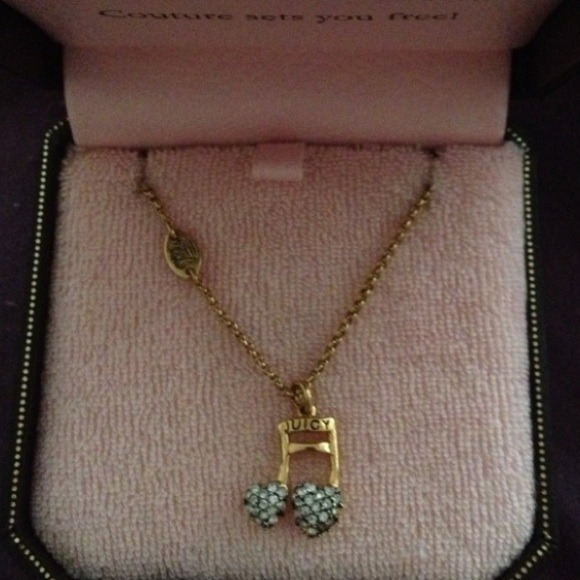 Juicy couture music note necklaces