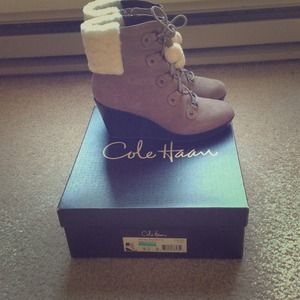 Cole Haan Nike air suede booties
