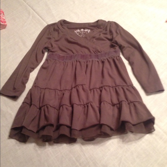 Girls 4T Brown Dress.