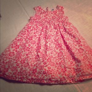 Girls 4T GAP Pink/White Floral Dress