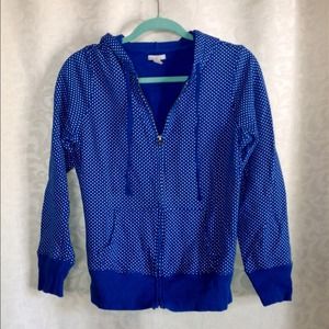 PRICE REDUCED!! Royal Blue Polka Dot Hoodie