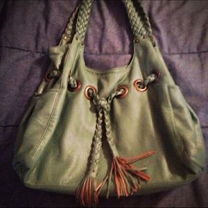 Teal hobo purse