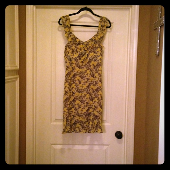 LOFT floral chiffon dress