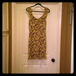 LOFT floral chiffon dress