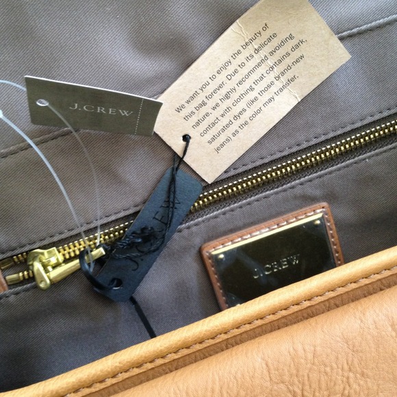 NWT Brown J.Crew Copley Grand Bag - Picture 3 of 4