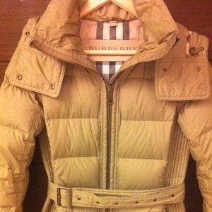 Burberry Brit Down-Filled Puffer Beige Size S