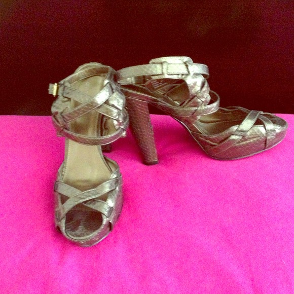 Calvin Klein open foot pumps