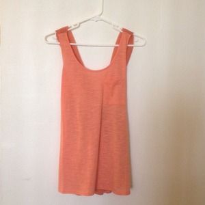 Cross Knotted Tank Top (Orange)
