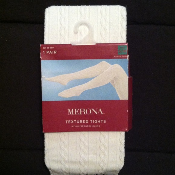 White textured tights!