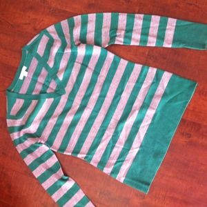 New York & Company striped vneck Sweater