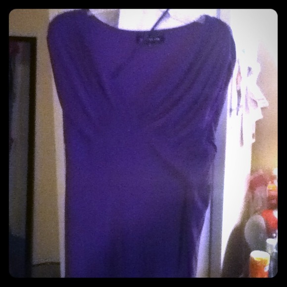 Purple long gown