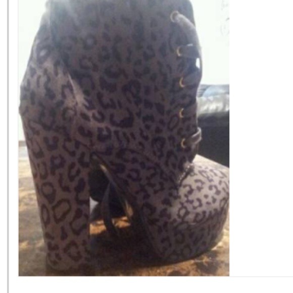 Shoes - Leopard booties and zara top bundle