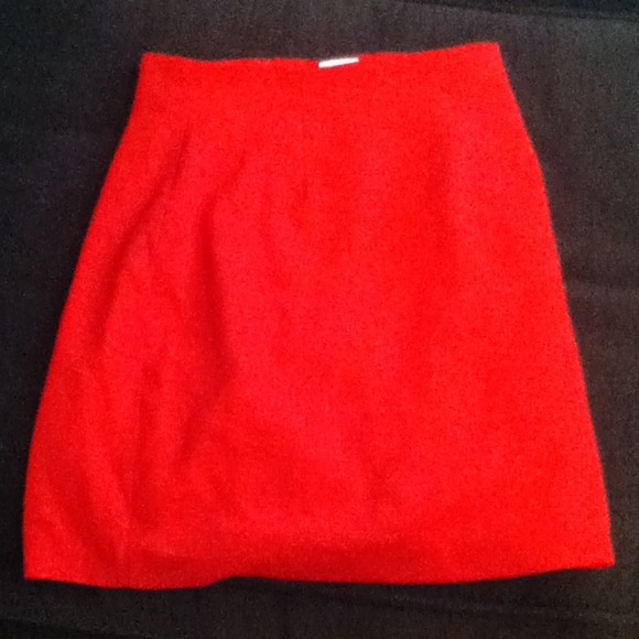 Vintage red pencil skirt