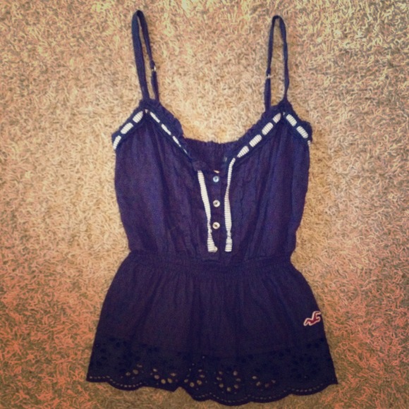 Hollister Tops - Hollister Blue Peplum Top