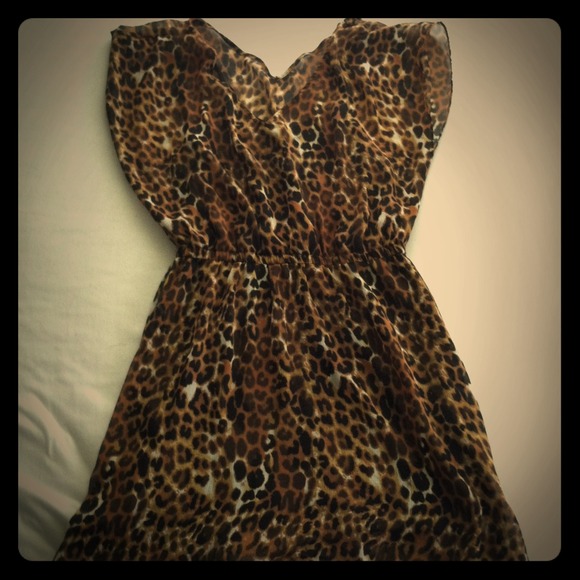Leopard printed dress from Express.