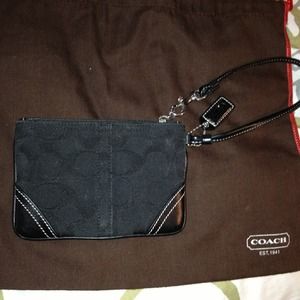 Mini Coach Wristlet with dust bag