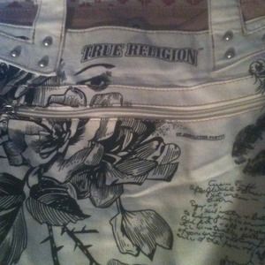 True Religion Canvas Tote
